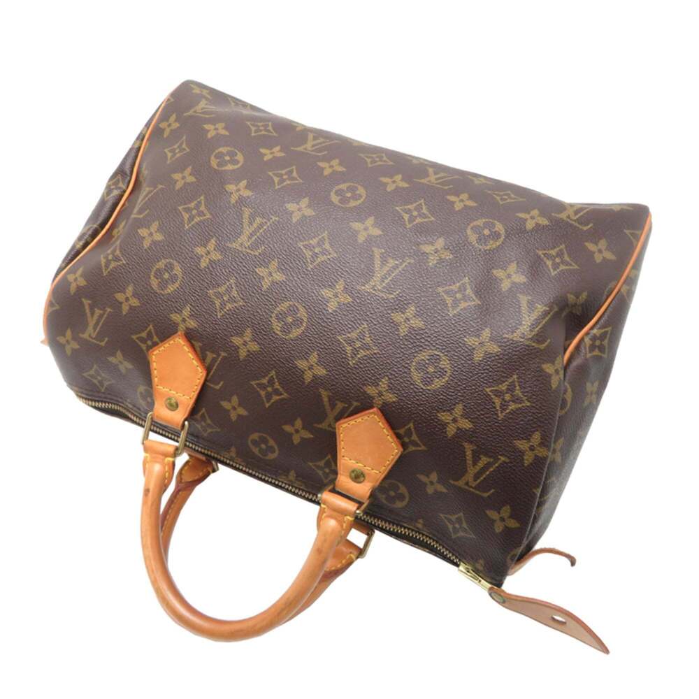 LOUIS VUITTON Brown Monogram Speedy 30 Boston Bag - Picture 4 of 9